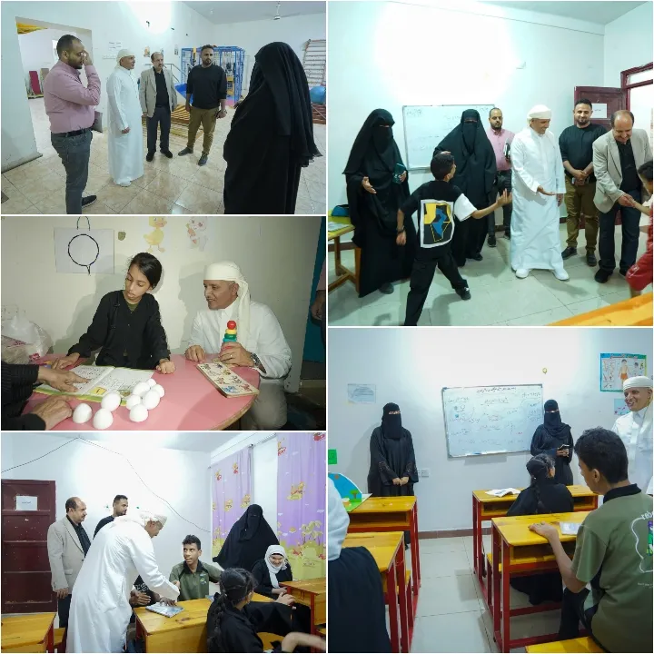 وزير الشؤون الاجتماعية والعمل يزور مؤسسة الحق ويؤكد ضرورة دعم برامج تأهيل أطفال الشلل الدماغي