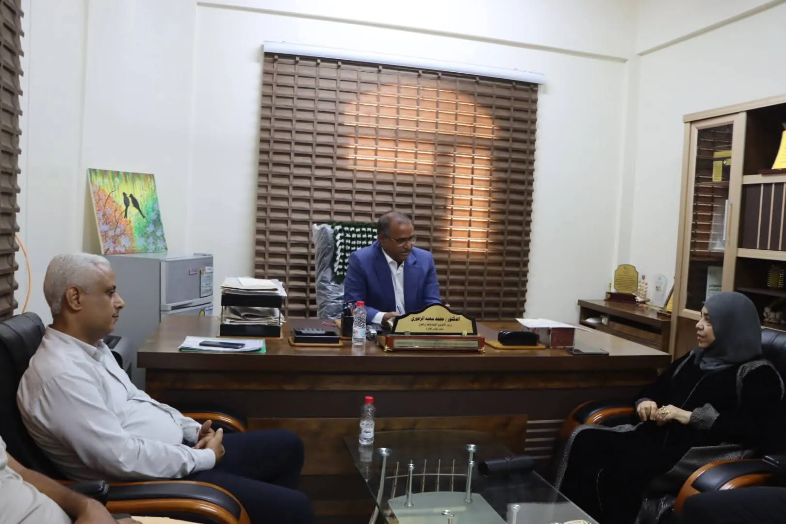 Minister Al-Zouari Reviews the Performance of the Fund for the Care and Rehabilitation of the Disabled in Aden